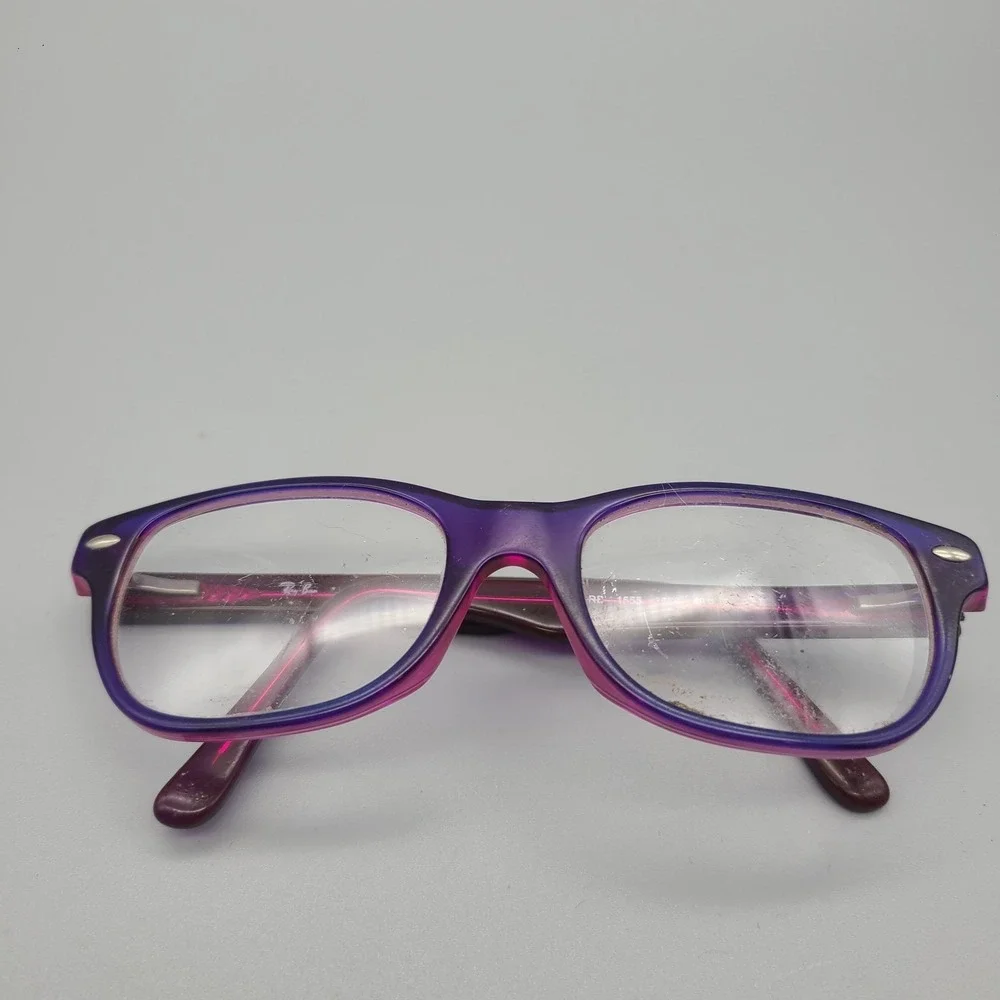 Ray-Ban Kids Eyeglasses Frames RB1555 3666 Purple Pink Square Full Rim 48-16-130